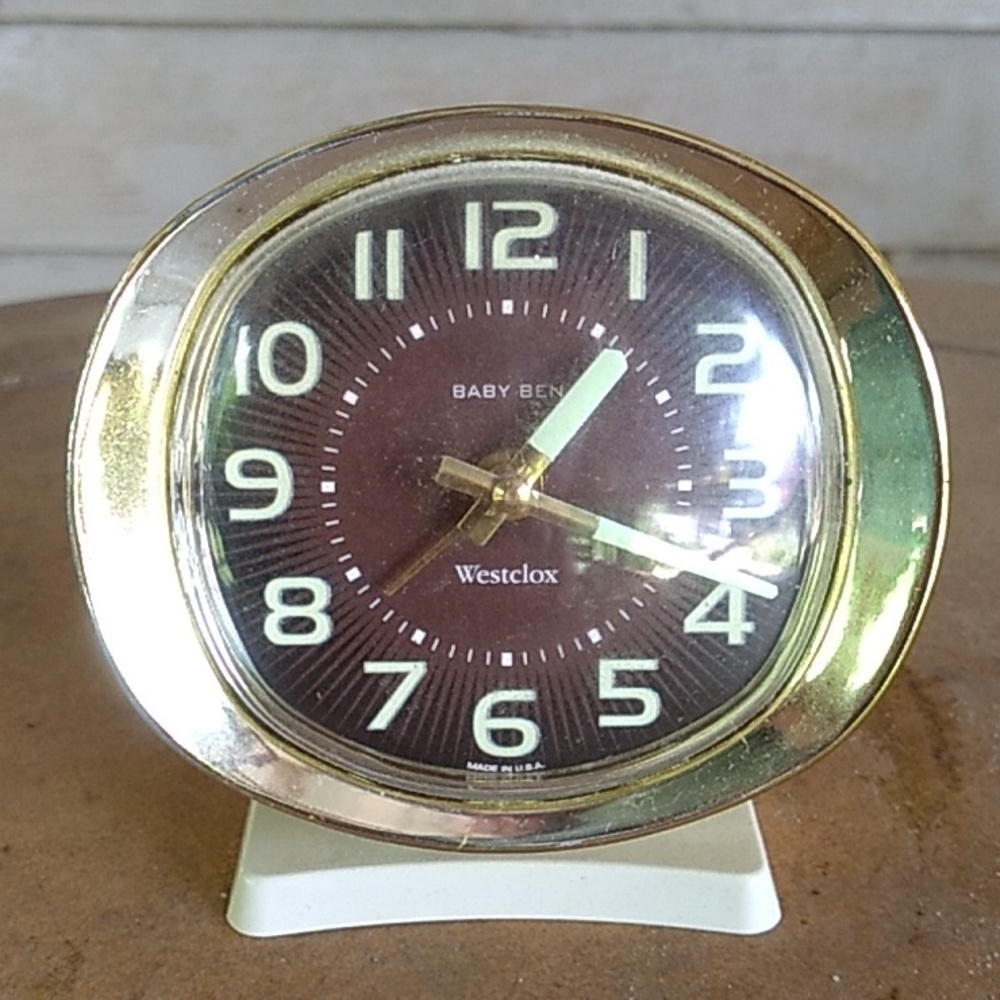 Vintage 1980s Baby Ben made in USA alarm ⏰ clock
